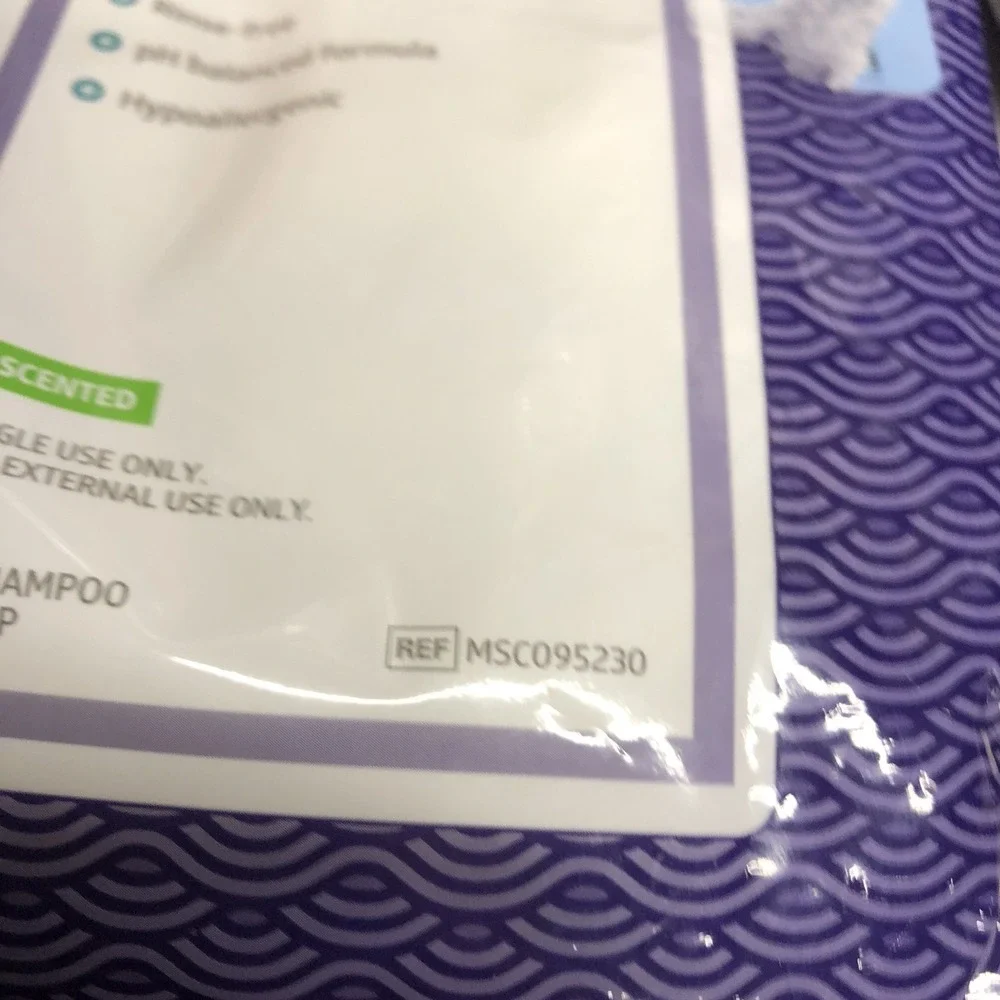 (Lot 3) MEDLINE Ready Bath Conditioning Shampoo Cap Scented Rinse-Free MSC095230